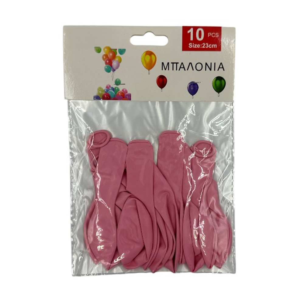 OEMΜπαλόνια Ροζ Σετ 10Τμχ 23εκpapell.gr