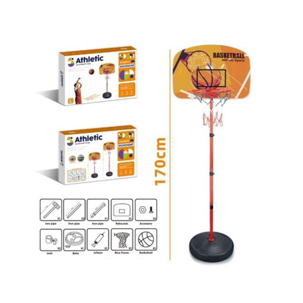 Μπασκέτα Με Βάση 170εκ & Μπάλα Με Τρόμπα