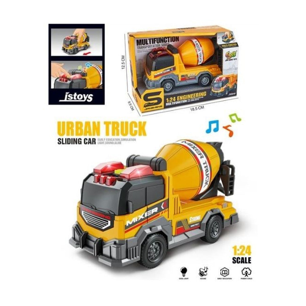 Μπετονιέρα Free Wheels Engineering Urban Truck Free Wheel με Ήχο & Φως 1:24