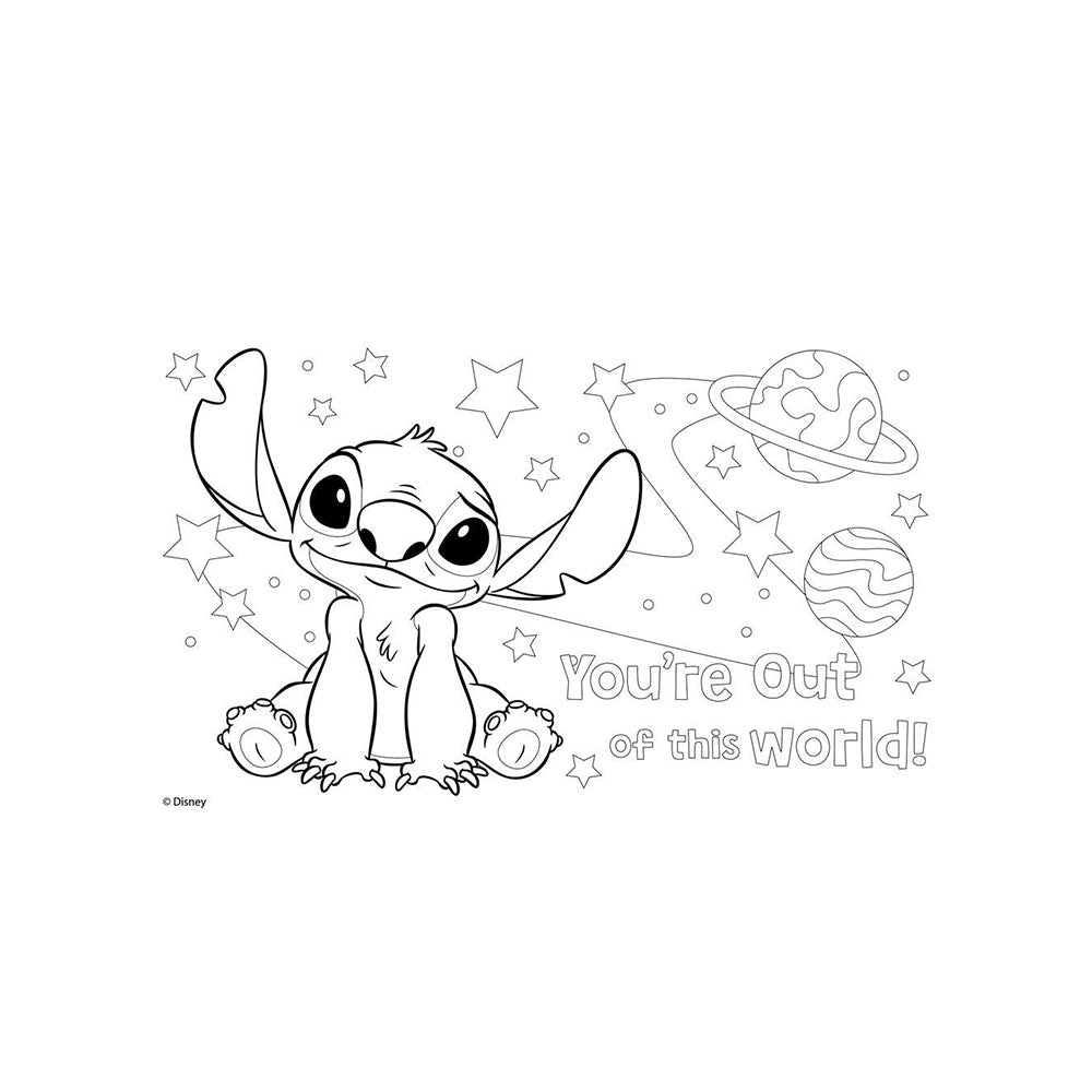 Μπλοκ Ζωγραφικής Disney Stitch 23x33 εκ, 40 Φύλλα με Αυτοκόλλητα, Στένσιλ & 2 Σελίδες Χρωματισμού – 2 Σχέδια - 1 Τμχ