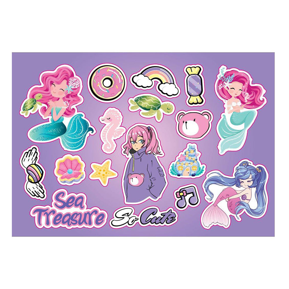 Must Team Μπλοκ Ζωγραφικής Κορίτσι 23X33Εκ 40Φ Αυτοκόλλητα -Στενσιλ- 2Σελ Χρ 2Σχ - 1Τμχ