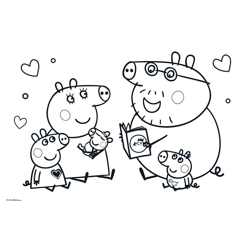 Μπλοκ Ζωγραφικής Peppa Pig 23x33εκ 40 Φύλλα με Αυτοκόλλητα & Στένσιλ σε 2 Σχέδια - 1 Τμχ
