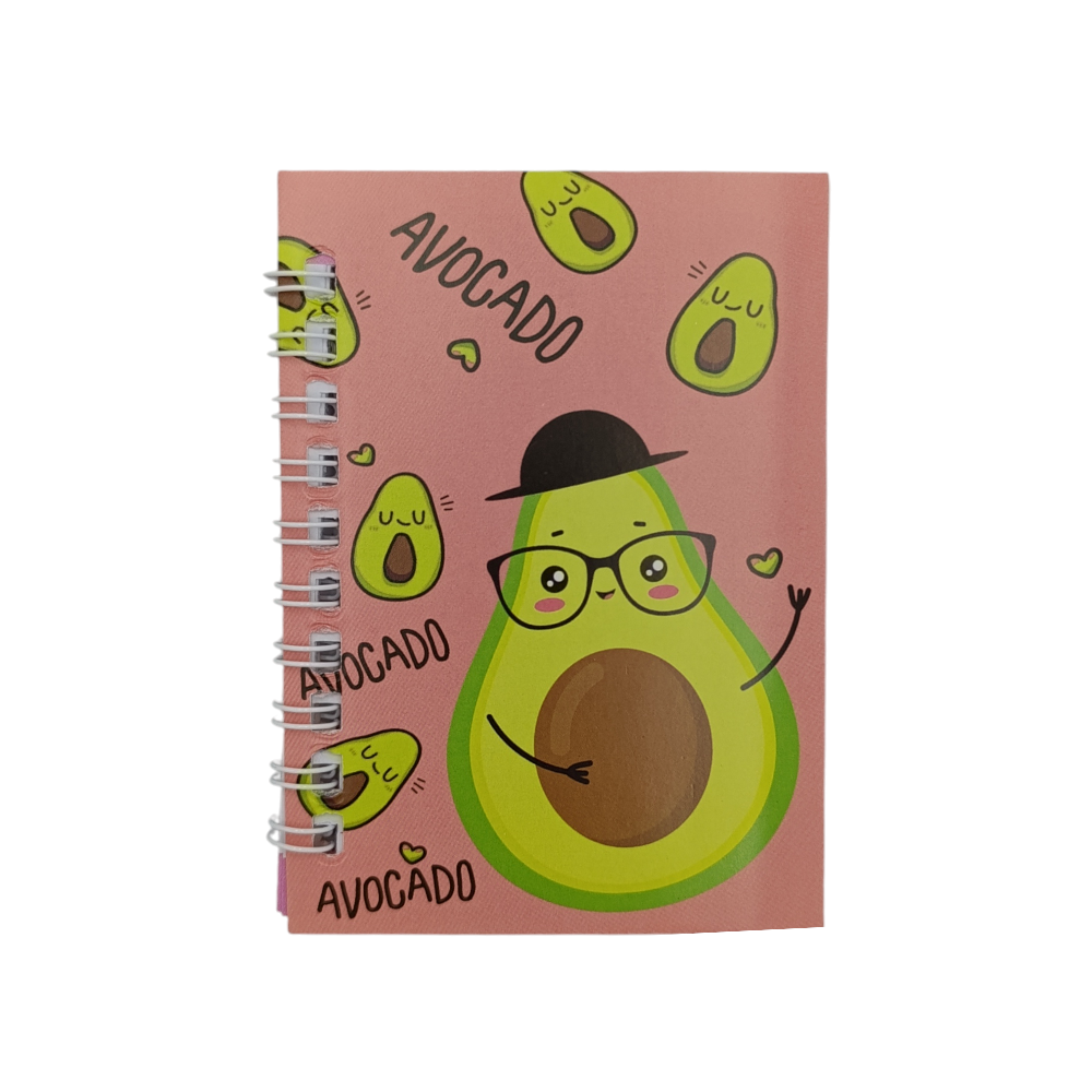Μπλοκάκια Σημειώσεων Αβοκάντο 10,5x7Εκ 4 Σχέδια - 1Τμχ