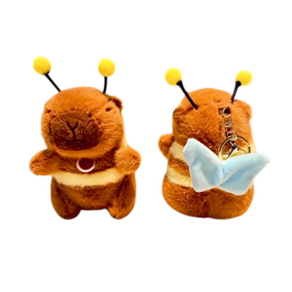 Μπρελόκ Λούτρινο Capybara Μέλισσα 11 εκ