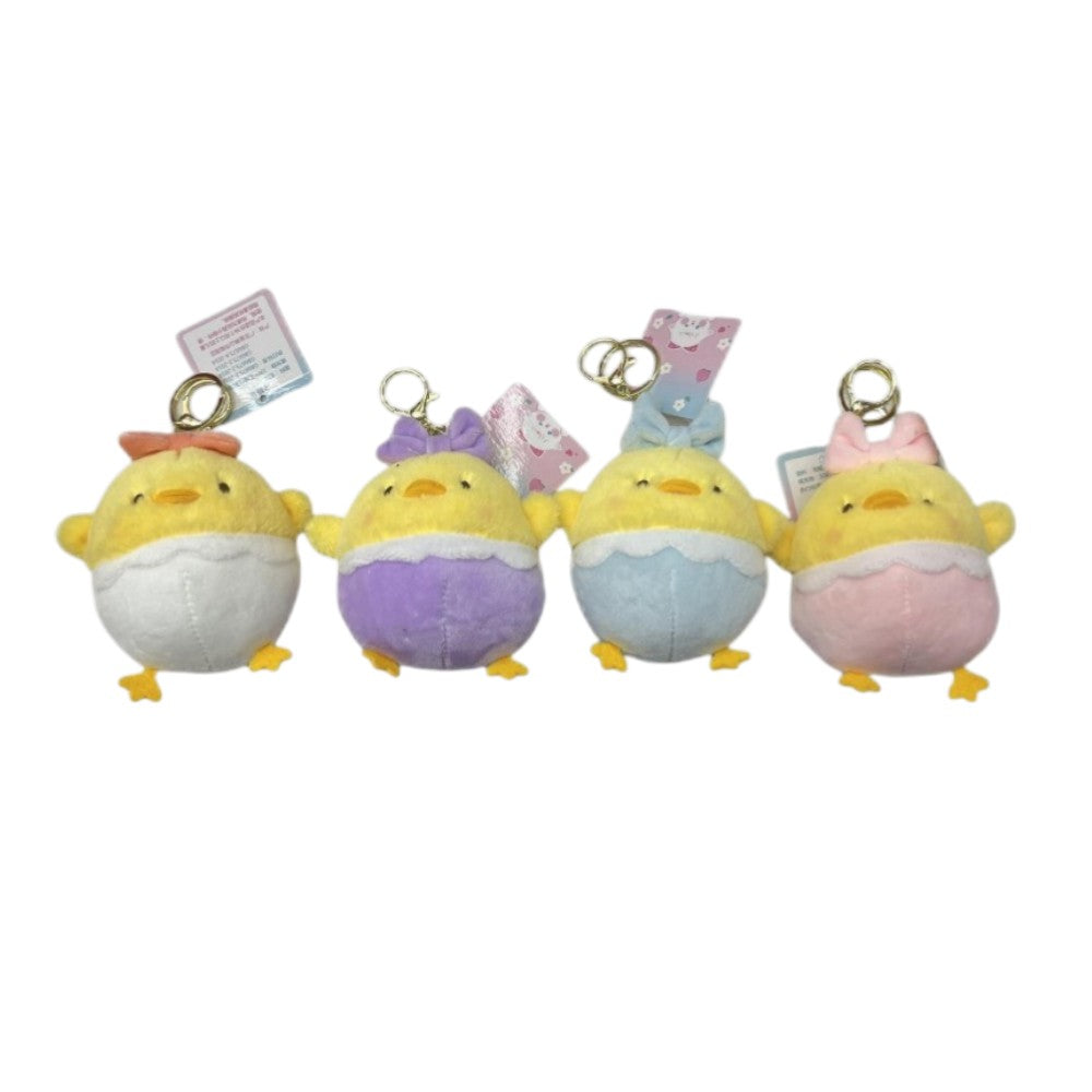 Μπρελόκ Λούτρινο Κοτοπουλάκι σε 4 Σχέδια - 1 Τμχ