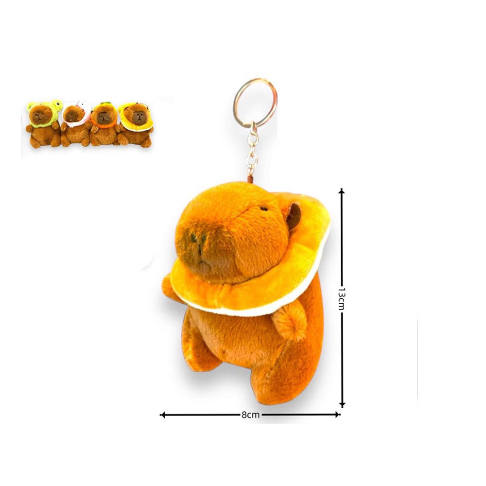 OEMΜπρελόκ Λούτρινο Capybara 13χ8 εκ 4 Σχέδια - 1 Τμχpapell.gr