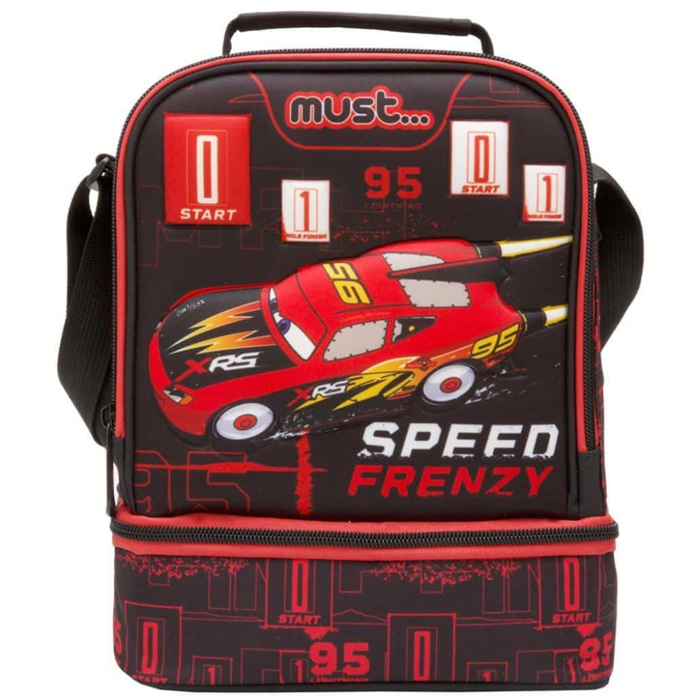 Must Cars Speed Frenzy Ισοθερμικό Τσαντάκι Φαγητού 24x12x20 εκ