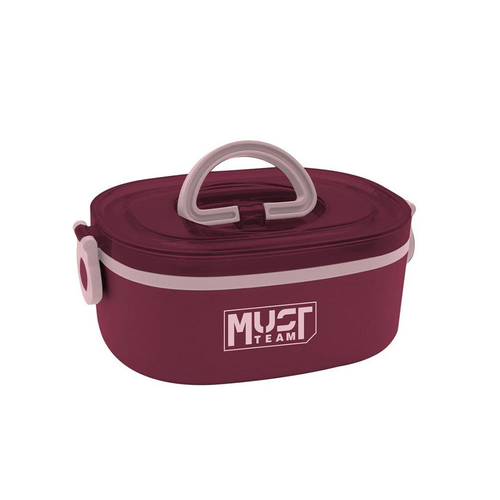Must TeamMust Team Φαγητοδοχείο Ανοξείδωτο 750ml 2 Σε 1  Με Πιρούνι-κουτάλι 2 Χρώματαpapell.gr