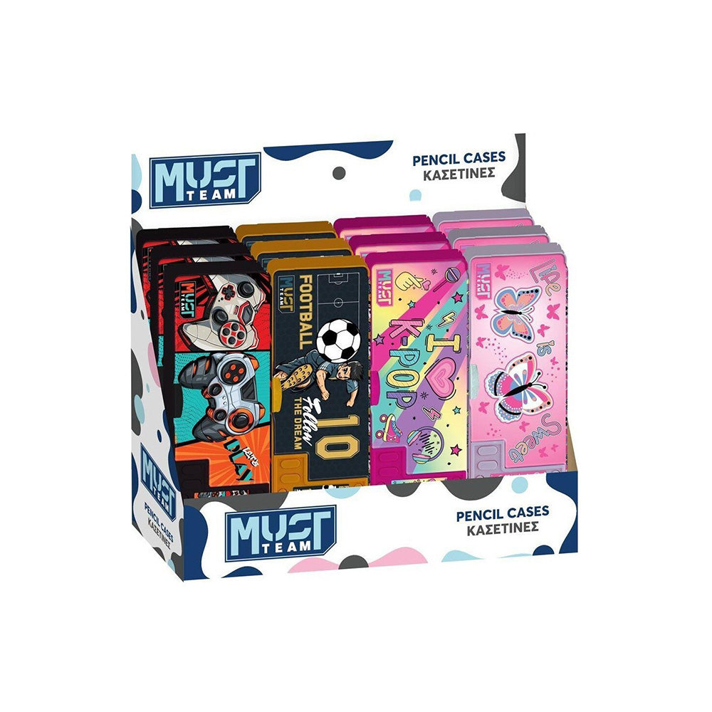 Must TeamMust Team Κασετίνα Με Μαγνητικό Κούμπωμα 4 Σχέδια 26x9x3,2 Εκpapell.gr