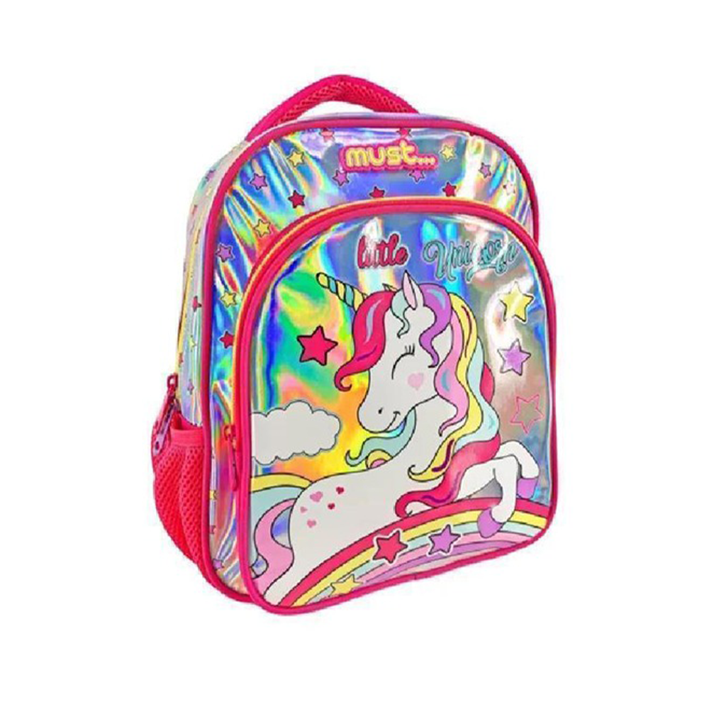Must Team Σχολική Τσάντα Πλάτης Νηπίου Little Unicorn 2 Θήκες 27Χ10Χ31 εκ