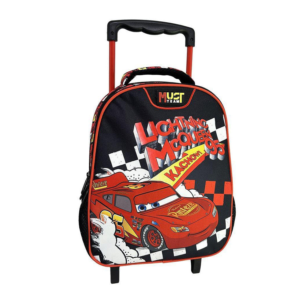 Must TeamMust Team Σχολική Τσάντα Τρόλεϊ Νηπίου Cars Lightning Mcqueen Kachow 2 Θήκες 27x10x31 Εκ.papell.gr