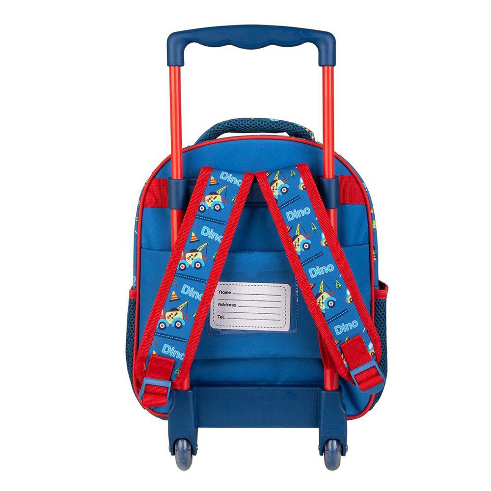 MustMust Team Σχολική Τσάντα Τρόλεϊ Νηπίου 27x10x31 Εκ. Little Dino 2 Θήκεςpapell.gr
