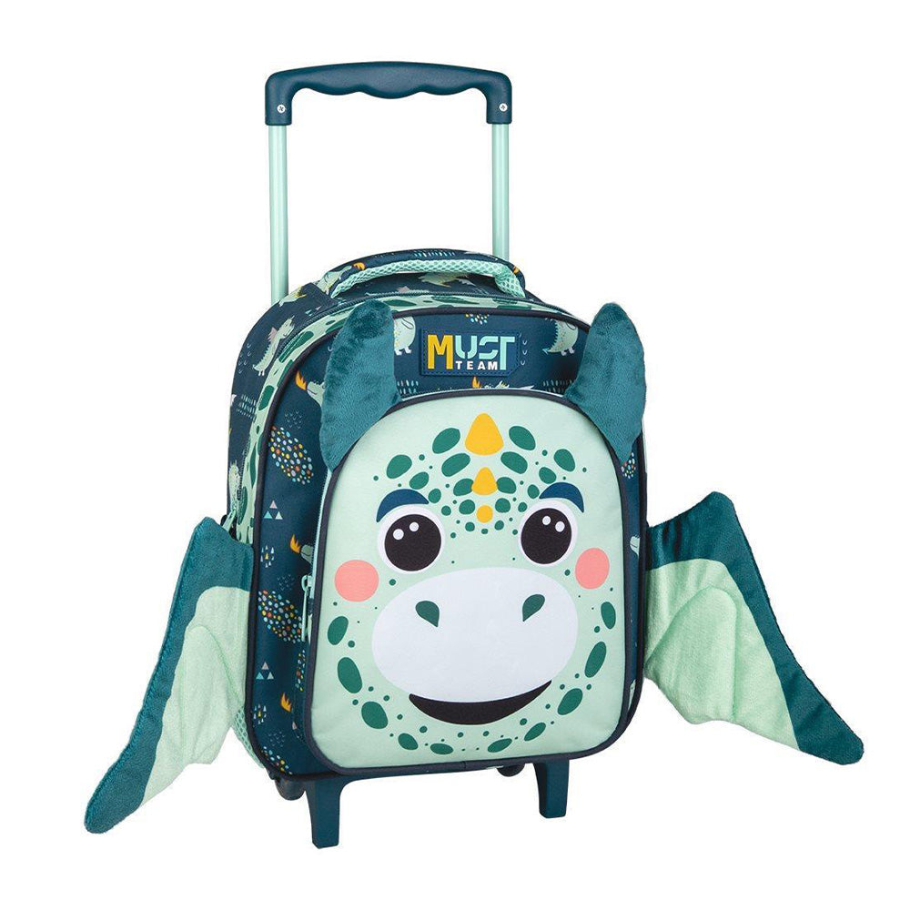 MustMust Σχολική Τσάντα Τρόλεϊ Νηπίου 27x10x31 Εκ. Little Dragon 2 Θήκεςpapell.gr