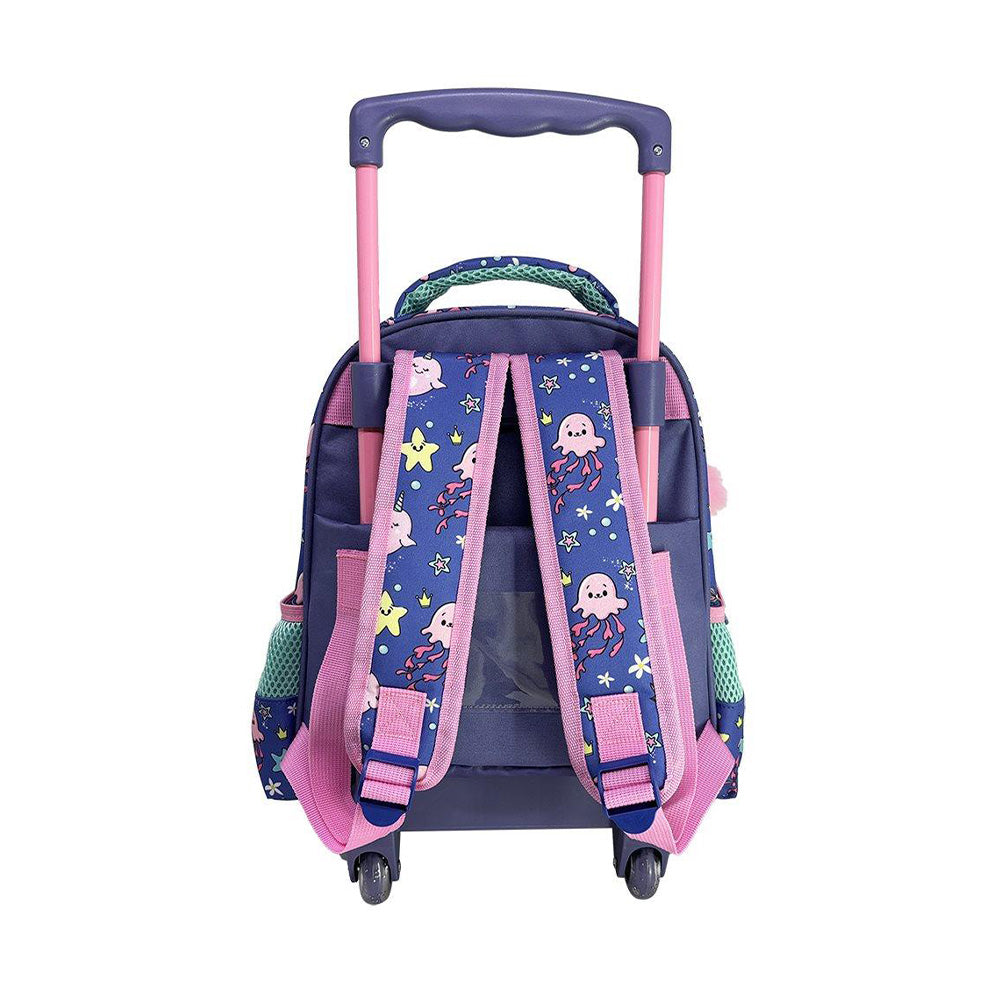 MustMust Team Σχολική Τσάντα Τρόλεϊ Νηπίου 27x10x31 Εκ. Mermaid Time 2 Θήκεςpapell.gr