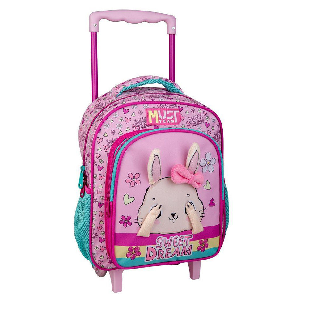 Must TeamMust Team Σχολική Τσάντα Τρόλεϊ Νηπίου Sweet Dream 2 Θήκες 27x10x31 Εκ.papell.gr