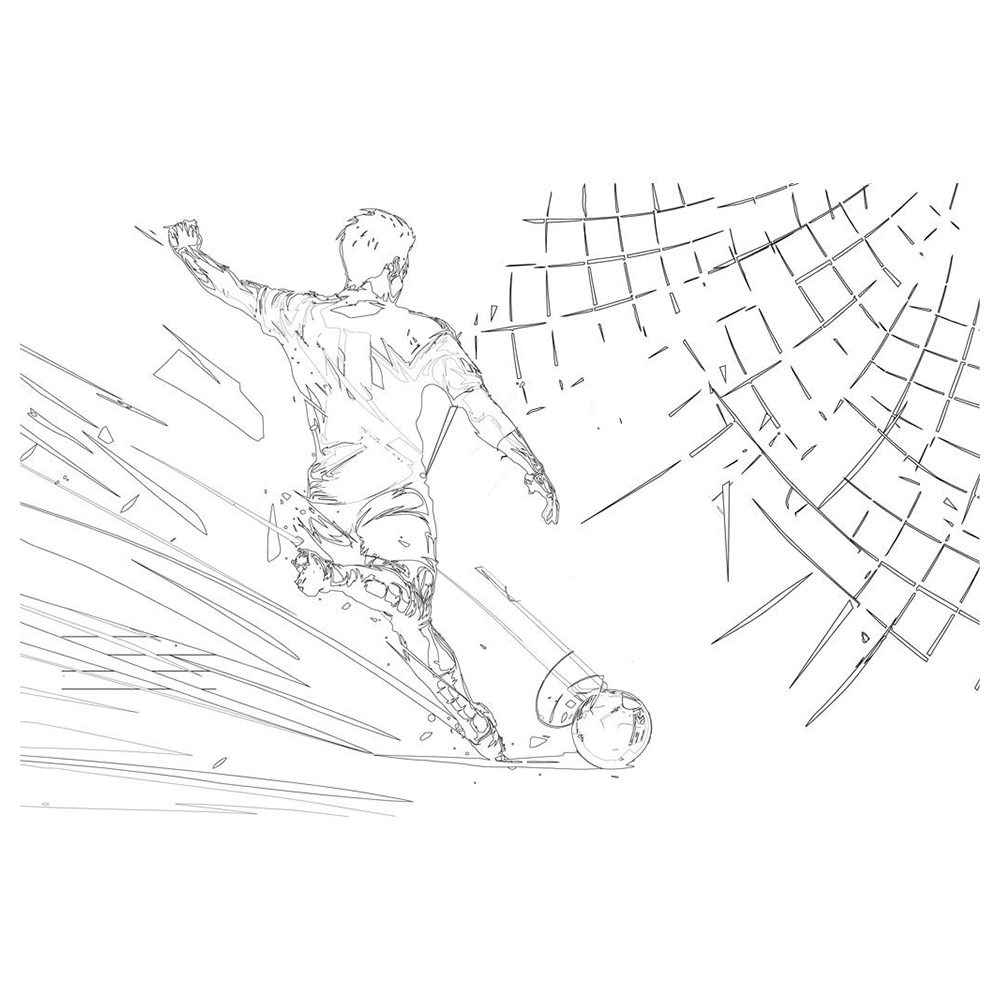 Must Team Μπλοκ Ζωγραφικής Football / Astronaut 23x33 εκ με 40 Φύλλα, Αυτοκόλλητα & Στένσιλ σε 2 Σχέδια - 1 Τεμάχιο
