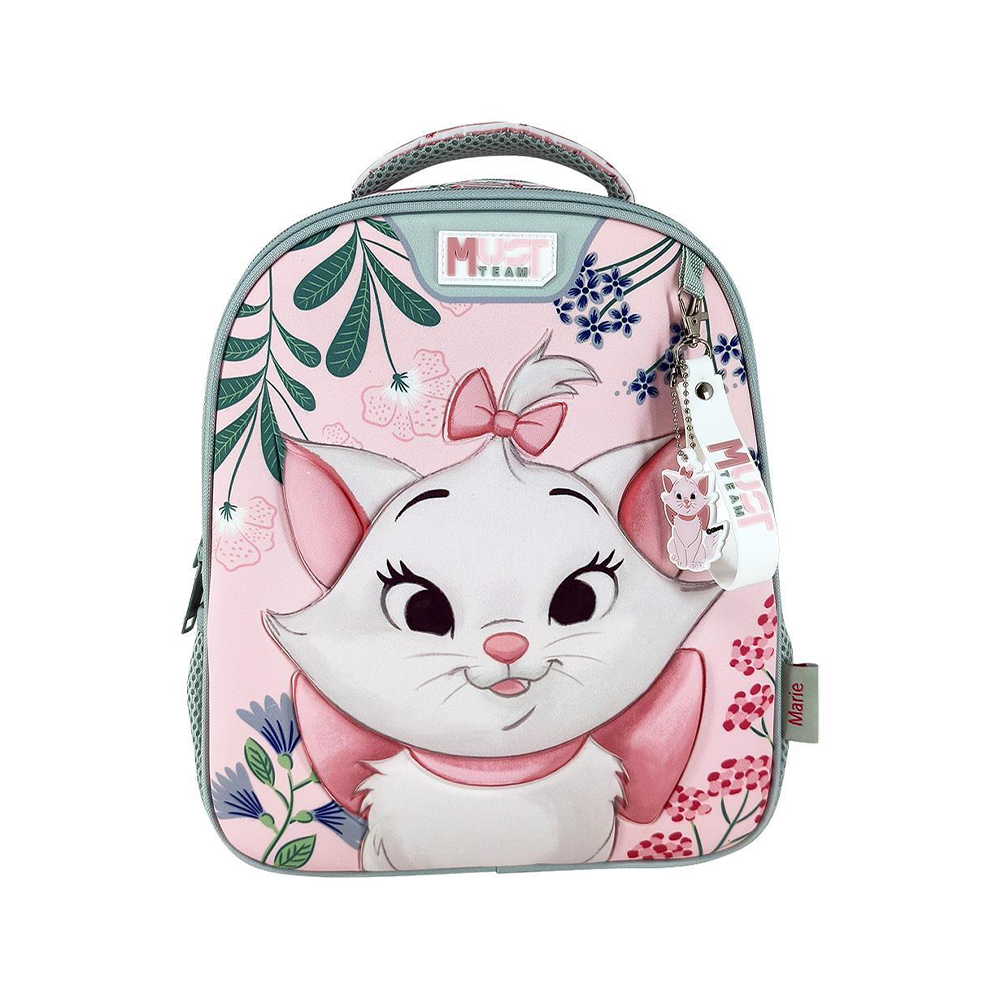 Must Team Σχολική Τσάντα Πλάτης Νηπίου Disney Marie Cat 3D 2 Θήκες 27x10x31εκ