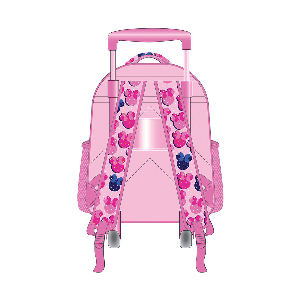 Must Team Σχολική Τσάντα Τρόλεϊ Νηπίου Disney Minnie Mouse 3D 2 Θήκες 27x10x31εκ