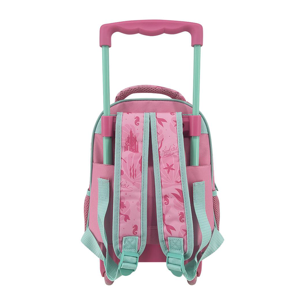 Must Team Σχολική Τσάντα Τρόλεϊ Νηπίου Disney Princess Ariel 2 Θήκες 27x10x31εκ