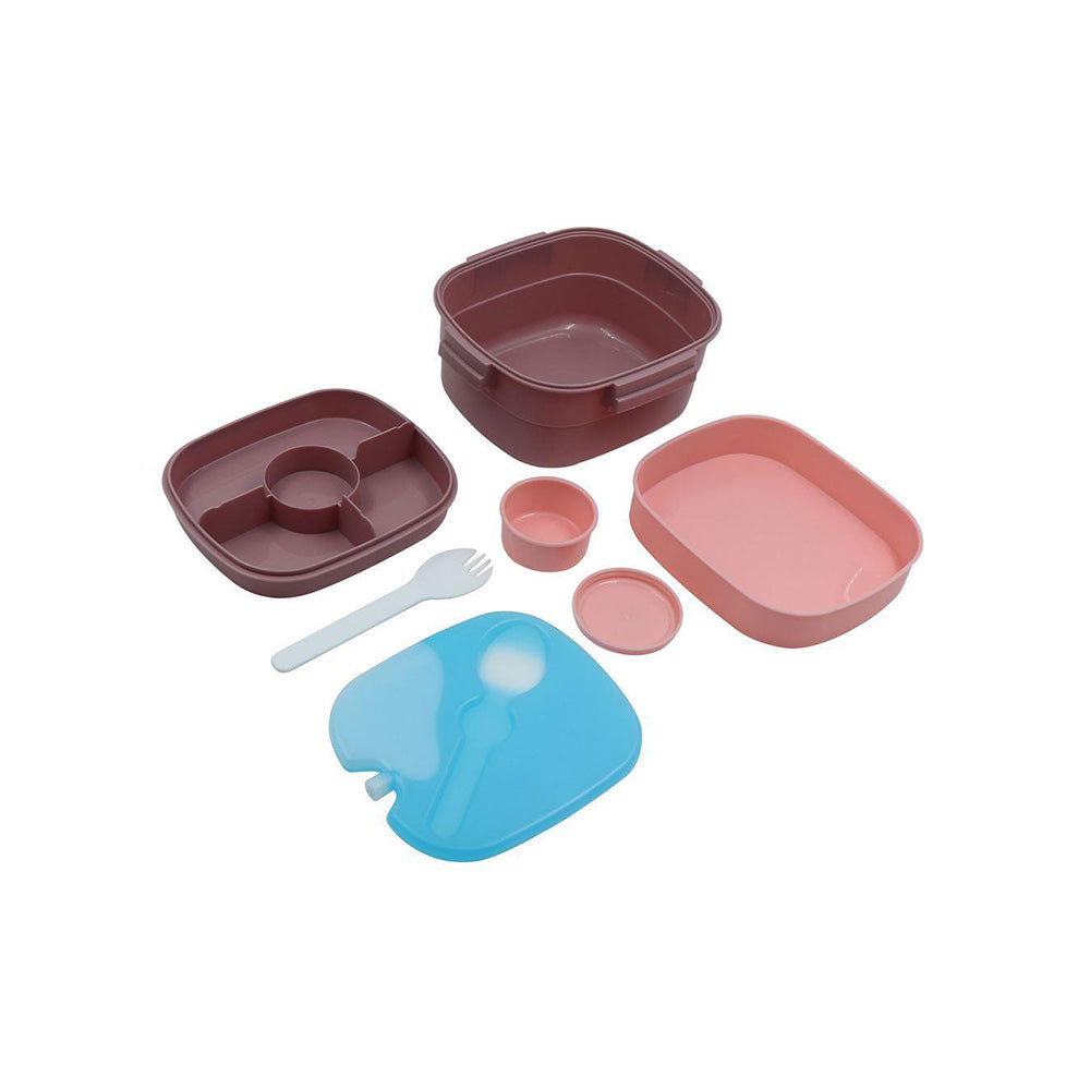 Must TeamMust Team Φαγητοδοχείο 1300 ml PP Πλαστικό Με Πιρούνι - Κουτάλι Και Παγοκύστη 19,5x17,3x10,5 Eκpapell.gr