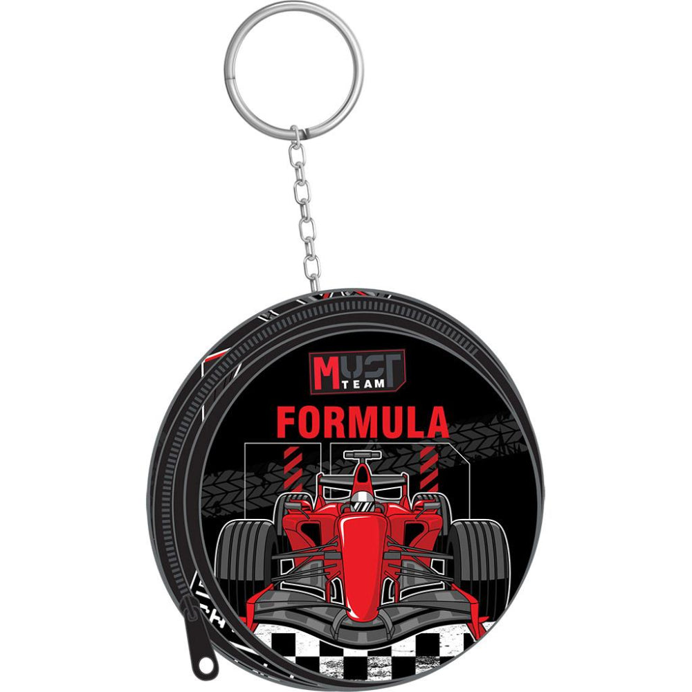 Must Team Σχολική Τσάντα Πλάτης Δημοτικού Formula 1 3 Θήκες 32x18x43 εκ