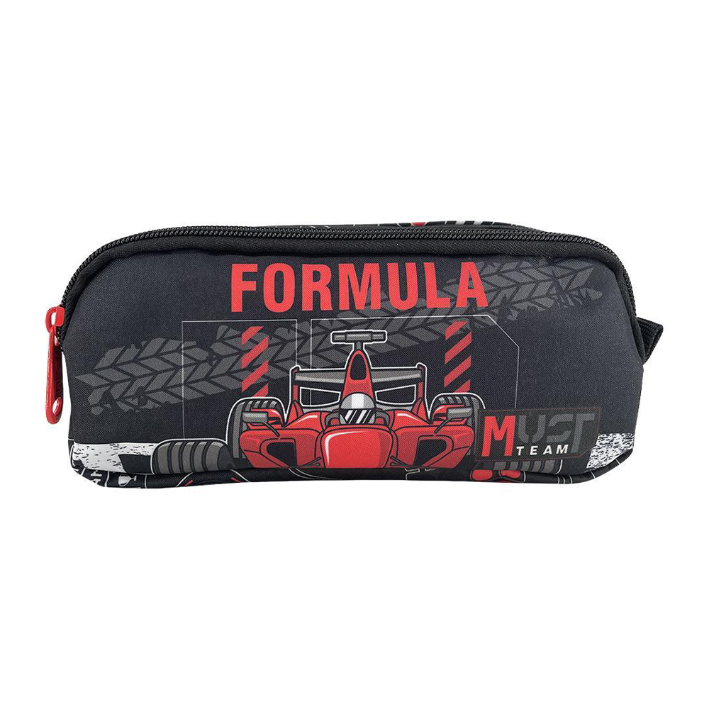 Must Team Σχολική Κασετίνα Βαρελάκι Formula 2 Θήκες