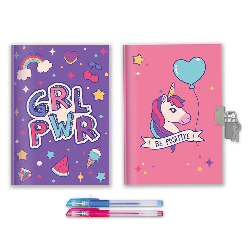 Must Team Ημερολόγιο Με Κλειδαριά Σημειωματάριο Και 2 Στυλό Gel Power Girl