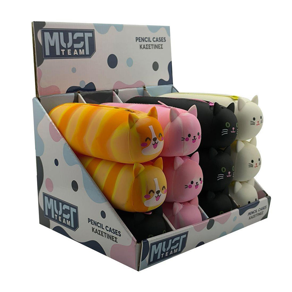 Must Team Κασετίνα Σιλικόνης Γάτα Σε 4 Σχέδια - 1 Τμχ