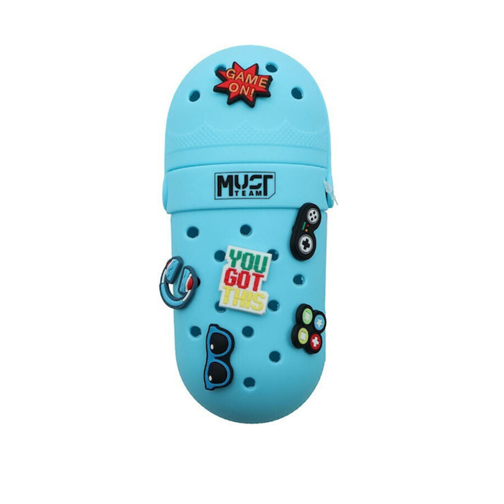 Must Team Κασετίνα Βαρελάκι Σιλικόνης Όρθια Crocs σε 4 Σχέδια – 1 Τεμάχιο