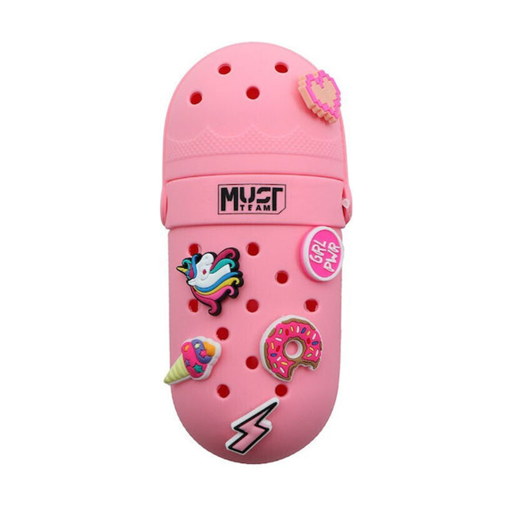 Must Team Κασετίνα Βαρελάκι Σιλικόνης Όρθια Crocs σε 4 Σχέδια – 1 Τεμάχιο