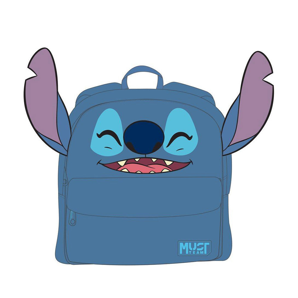 Must TeamMust Team Τσάντα Πλάτης Λούτρινη Disney Stitch  2 Θήκες 27X7X24 εκ.papell.gr