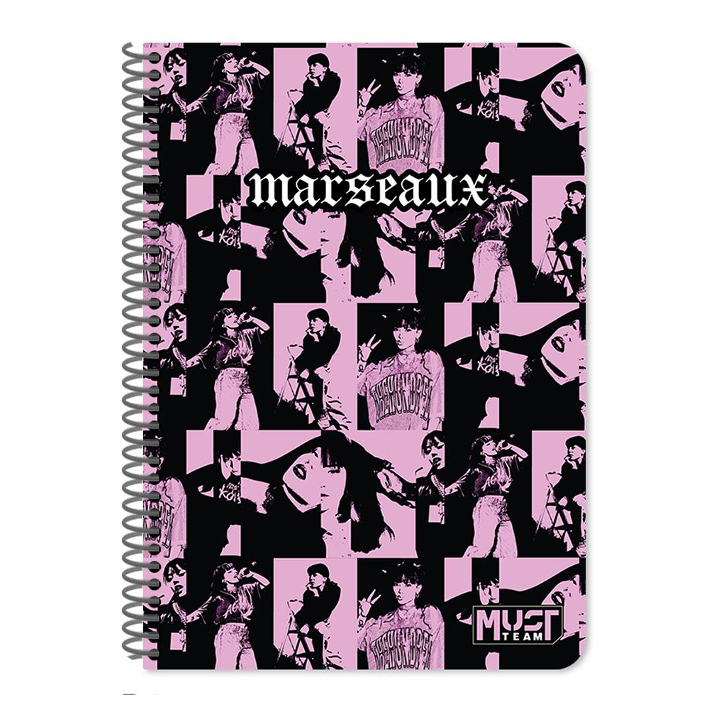 Must Team Marseaux Τετράδιο Σπιράλ 17x25 2 Θεμάτων 60 Φύλλων σε 2 Σχέδια - 1 Τεμάχιο