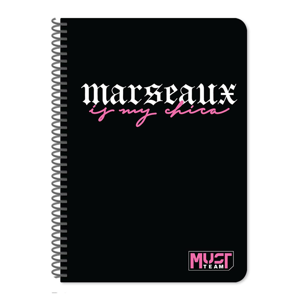 Must Team Marseaux Τετράδιο Σπιράλ 17x25 2 Θεμάτων 60 Φύλλων σε 2 Σχέδια - 1 Τεμάχιο