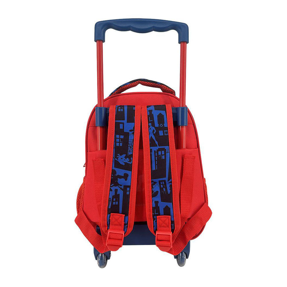 Must Team Σχολική Τσάντα Τρόλεϊ Νηπίου Marvel Spider-Man Blue 2 Θήκες 27x10x31εκ