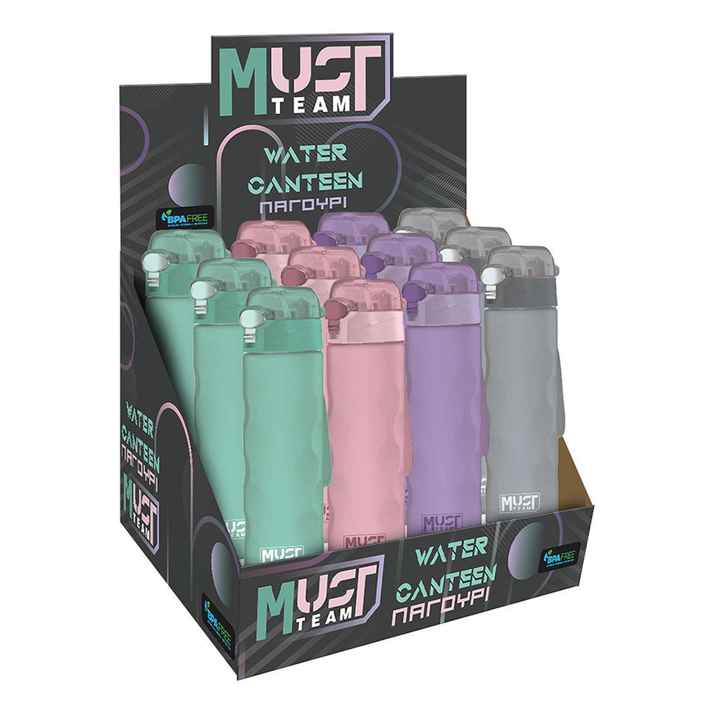 Must Team Παγούρι PCTG 800ml σε 4 Χρώματα - 1 Τμχ