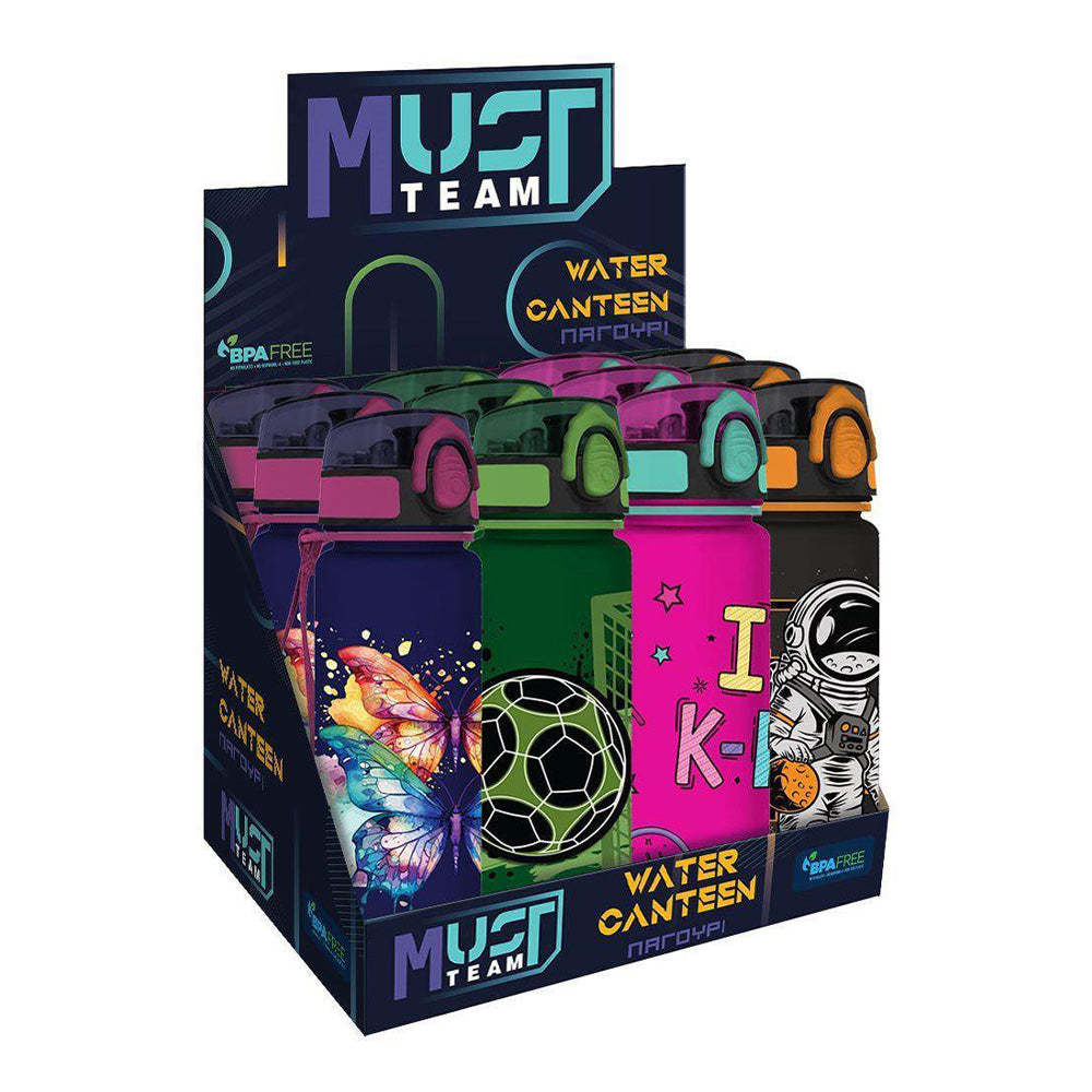 Must TeamMust Team Παγούρι PCTG 650 ml Με Δοσομετρητή 4 Σχέδια - 1 Τμχpapell.gr