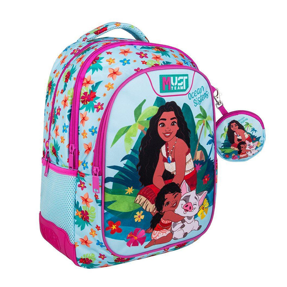 Must TeamMust Team Σχολική Τσάντα Πλάτης Δημοτικού Disney Vaiana 2 Ocean Sisters 3 Θήκες 32X18X43 Eκ.papell.gr