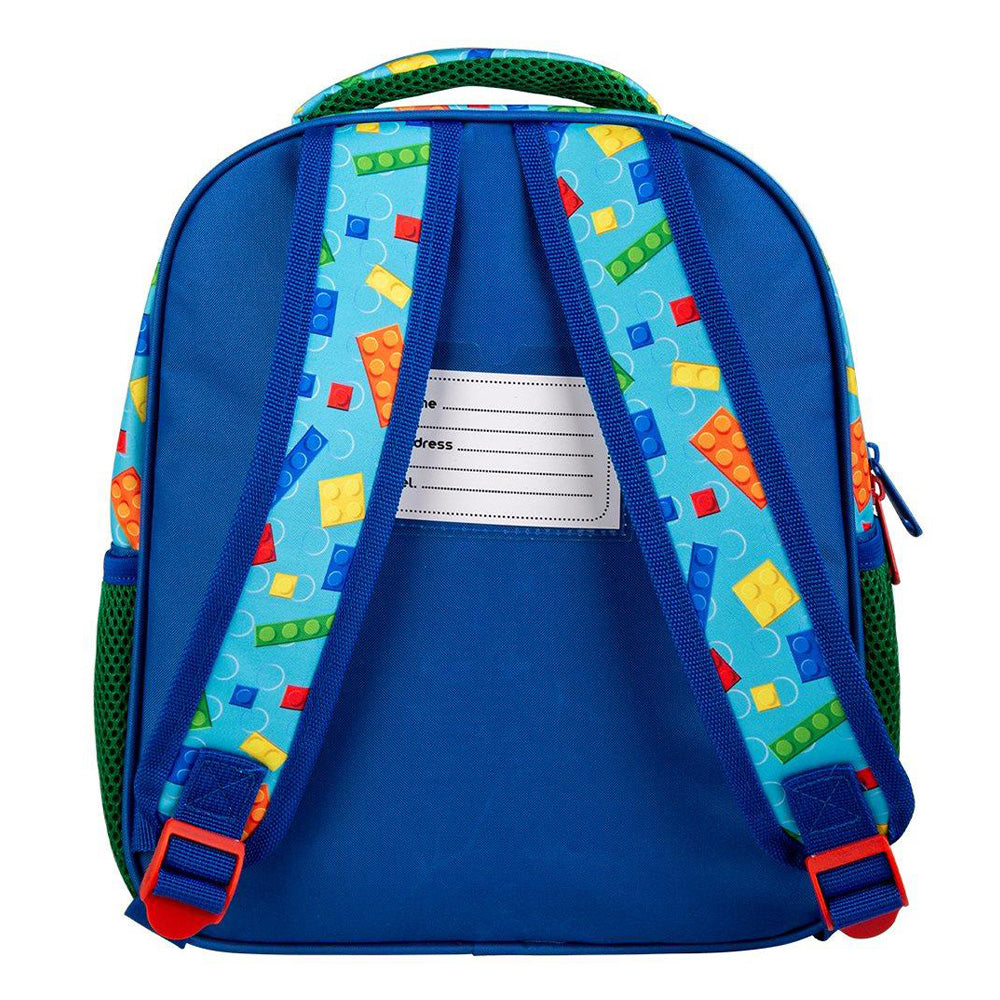 MustMust Team Σχολική Τσάντα Πλάτης Νηπίου Bricks 2 Θήκες 27x10x31 Eκ.papell.gr