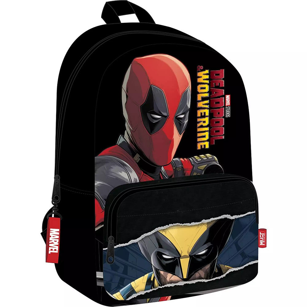 Must Team Σχολική Τσάντα Πλάτης Δημοτικού Deadpool & Wolverine 1 Θήκες 29X17X41 Eκ