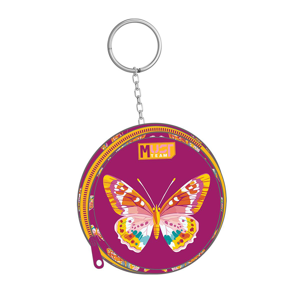 Must Team Σχολική Τσάντα Πλάτης Δημοτικού Butterfly Follow Your Dreams 3 Θήκες 32x18x43εκ