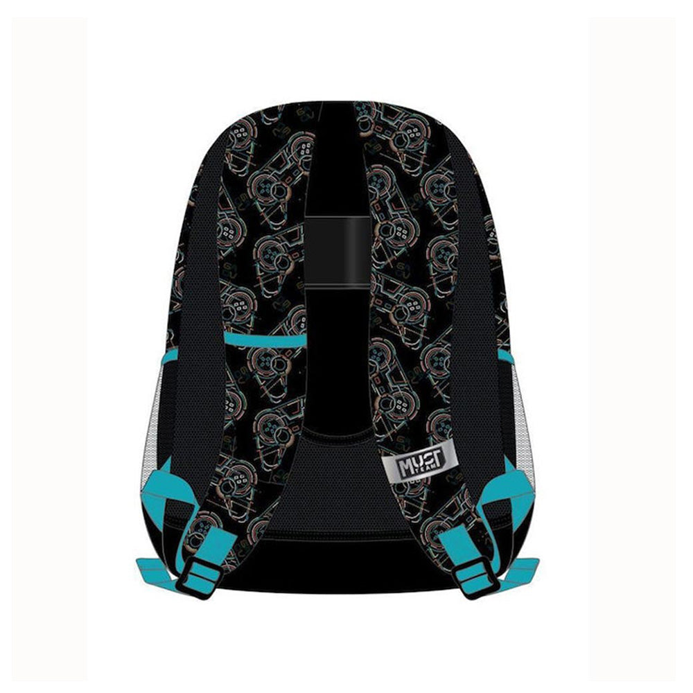 Must TeamMust Team Σχολική Τσάντα Πλάτης Δημοτικού Game Over  3 Θήκες 32x18x43 Eκ.papell.gr