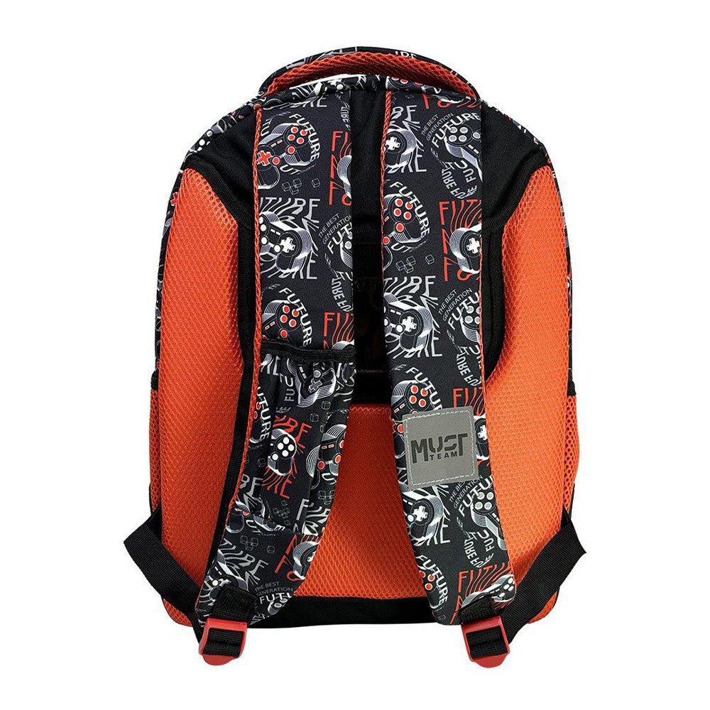 Must TeamMust Team Σχολική Τσάντα Πλάτης Δημοτικού Gamer 3 Θήκες 32x18x43 Eκ.papell.gr
