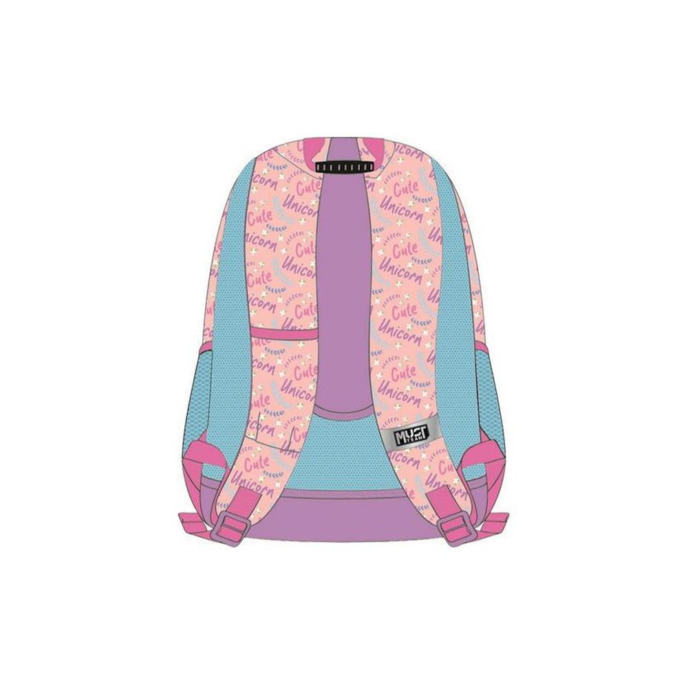 Must Team Σχολική Τσάντα Πλάτης Δημοτικού Girl Unicorn 3 Θήκες 32x18x43εκ