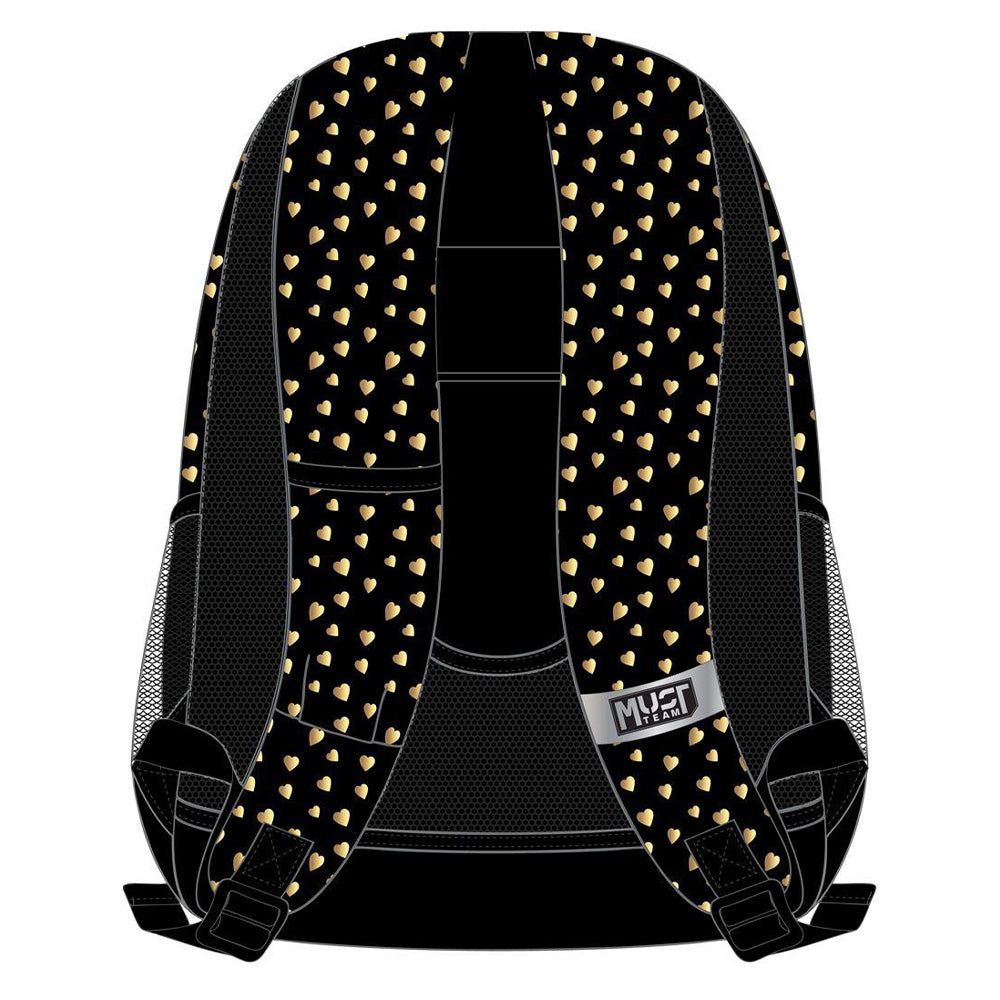 Must TeamMust Team Σχολική Τσάντα Πλάτης Δημοτικού Gold Butterfly  3 Θήκες 32X18X43 Eκpapell.gr