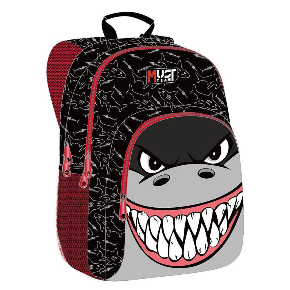 MustMust Team Σχολική Τσάντα Πλάτης Δημοτικού Shark 32x18x43 Eκ. 3 Θήκεςpapell.gr
