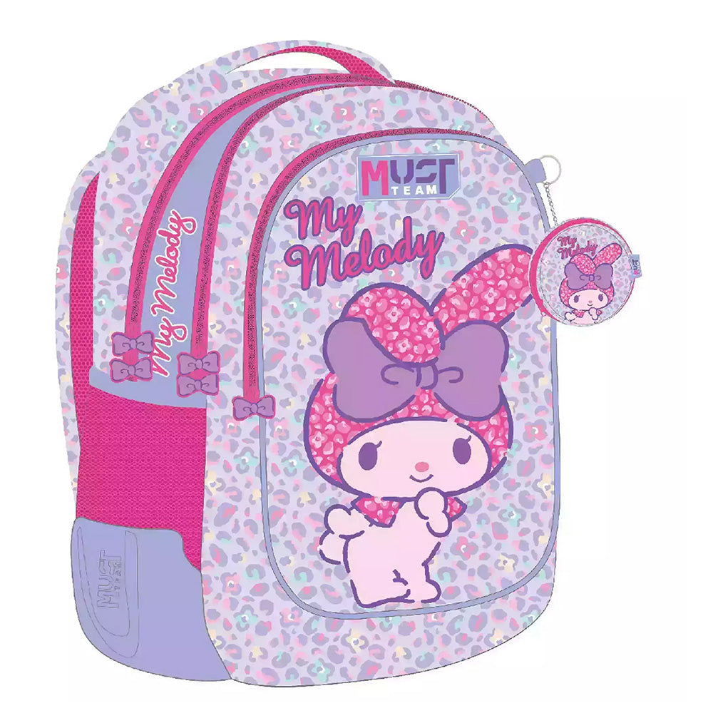 Must Team Σχολική Τσάντα Πλάτης Δημοτικού My Melody 3 Θήκες 32X18X43 Eκ