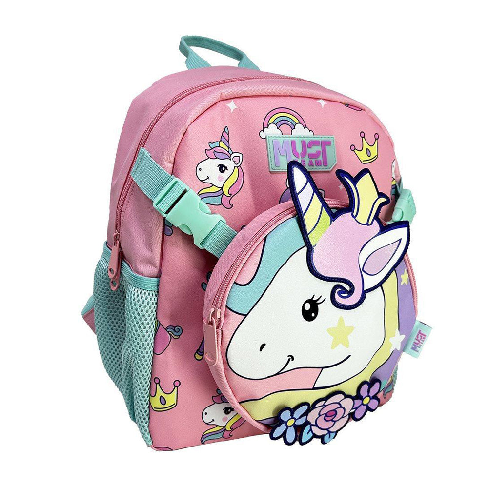 Must TeamMust Team Σχολική Τσάντα Πλάτης Νηπίου Unicorn Mε Aποσπώμενο Τσαντάκι Μέσης Kαι Ώμου 1 Θήκη 28X14X33 Eκpapell.gr