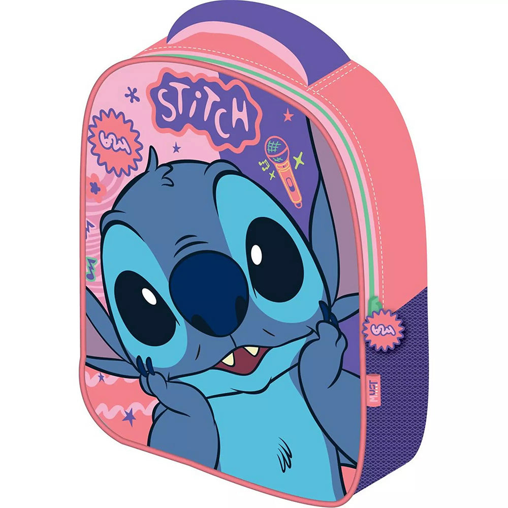 Must Team Σχολική Τσάντα Πλάτης Νηπίου Disney Stitch 1 Θήκη 26Χ10Χ32 Eκ