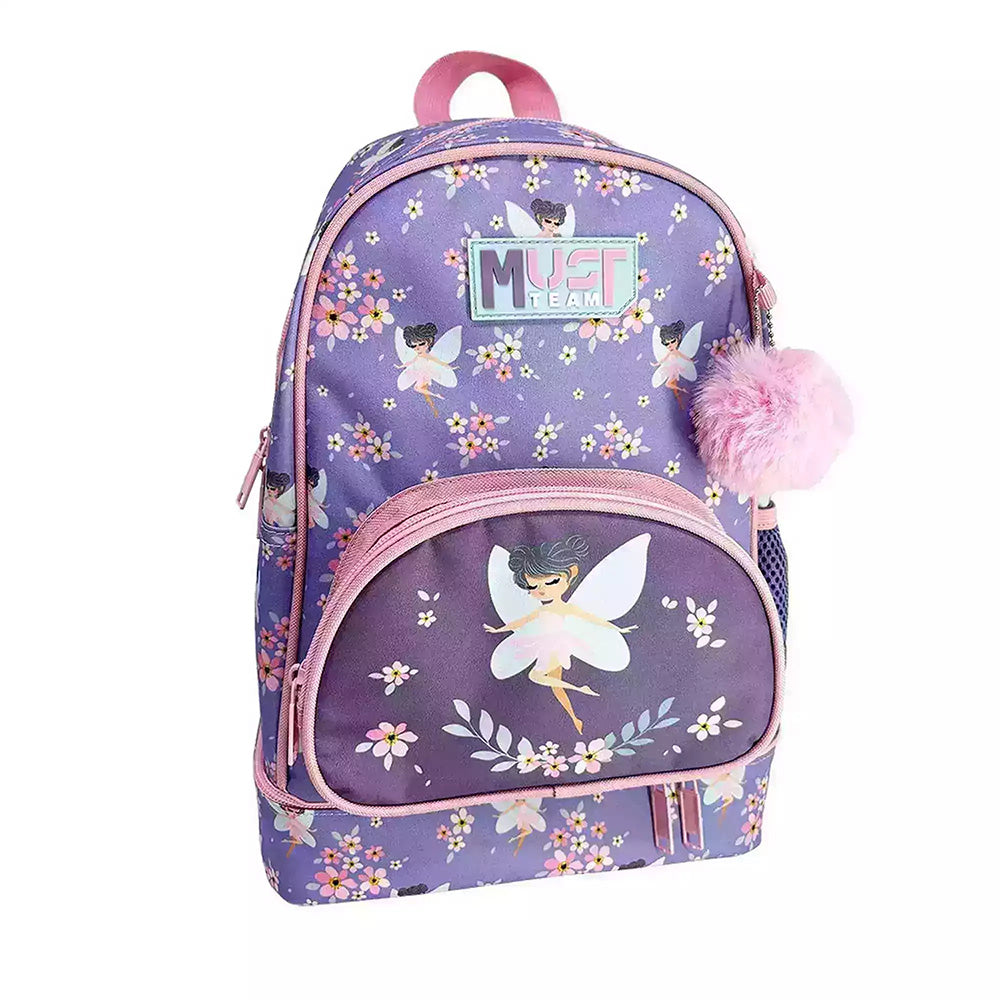 Must Team Σχολική Τσάντα Πλάτης Νηπίου Fairy Με Ενσωματωμένη Ισοθερμική Θήκη 25Χ14Χ36 Eκ