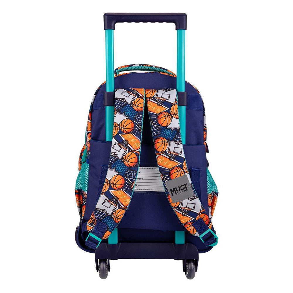 Must TeamMust Team Σχολική Τσάντα Τρόλεϊ Δημοτικού Basketball 3 Θήκες 34x20x45 Eκ.papell.gr